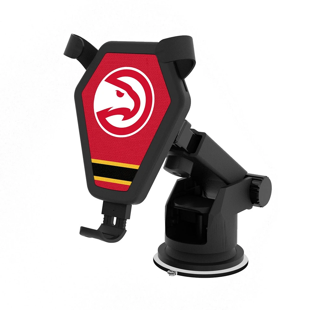 Atlanta Hawks Stripe Design Wireless Car Charger