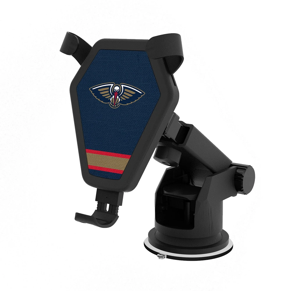 New Orleans Pelicans Stripe Design Wireless Car Charger