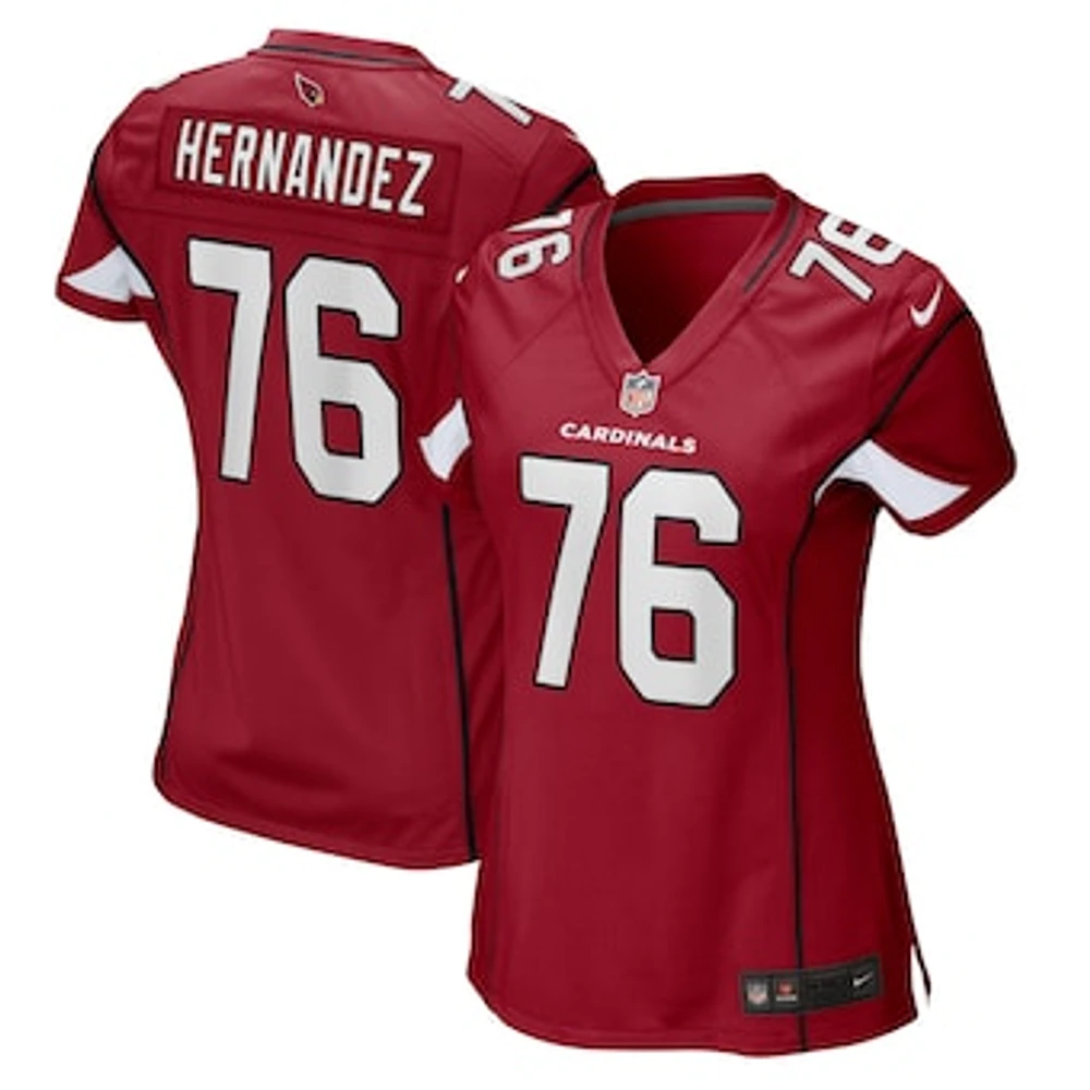 Women's Nike Will Hernandez Cardinal Arizona Cardinals Game Player Jersey