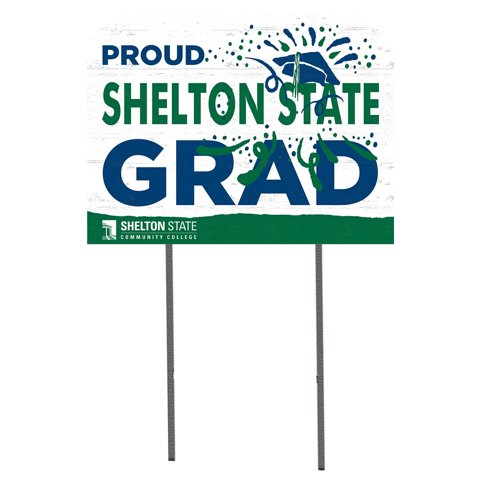 Shelton State Buccaneers 18'' x 24'' Proud Graduate Yard Sign
