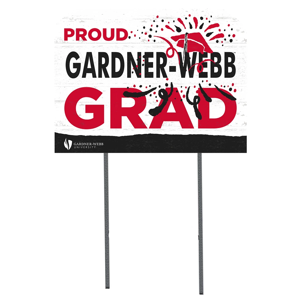 Gardner-Webb Bulldogs 18'' x 24'' Proud Graduate Yard Sign