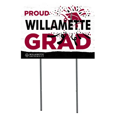 Willamette Bearcats 18'' x 24'' Proud Graduate Yard Sign