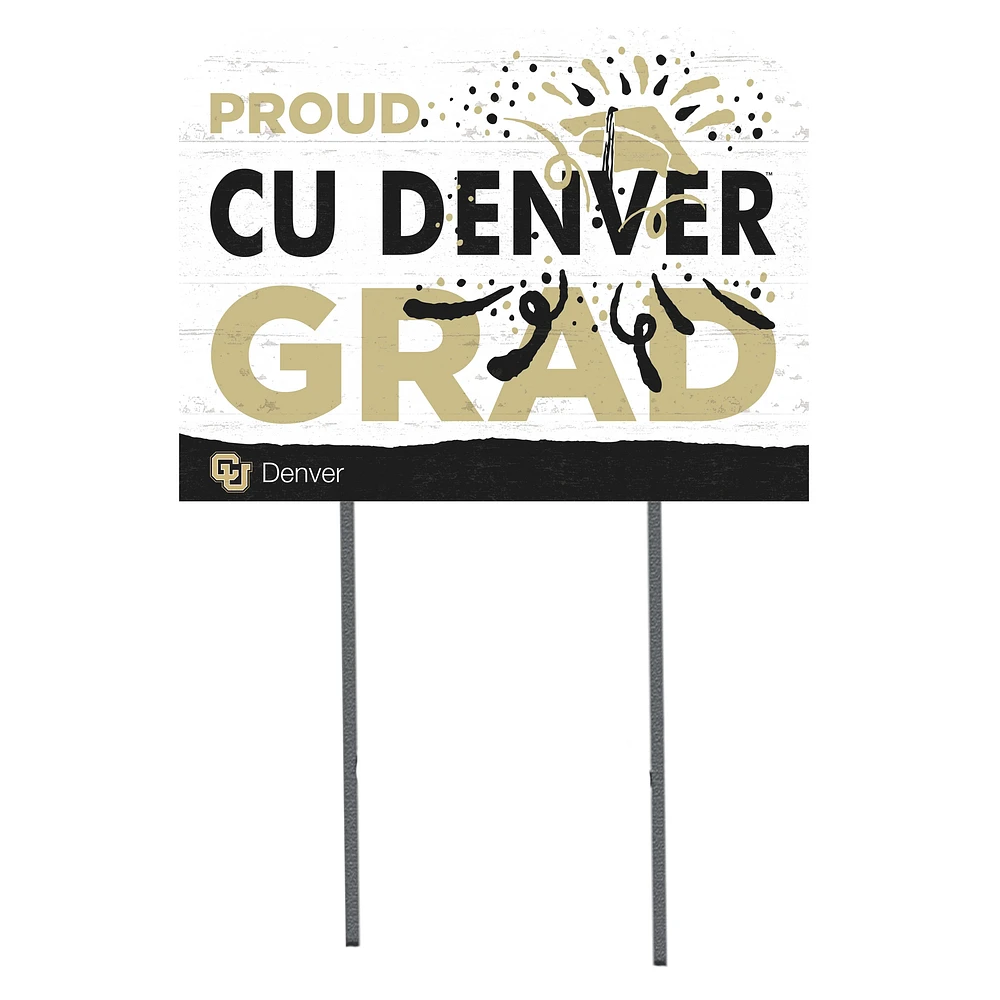 CU Denver Lynx 18'' x 24'' Proud Graduate Yard Sign