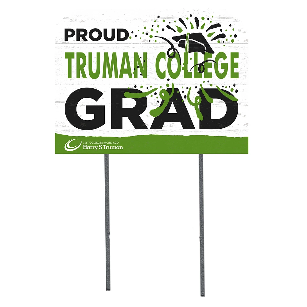 Harry S Truman College Falcons 18'' x 24'' Proud Graduate Yard Sign