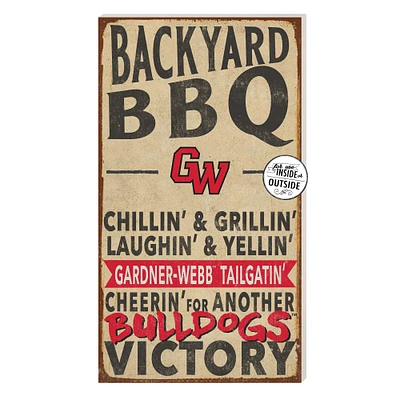 Gardner-Webb Bulldogs 11'' x 20'' Indoor/Outdoor BBQ Sign