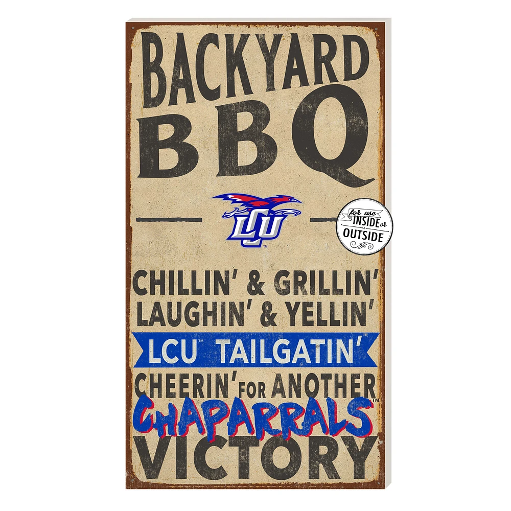 Lubbock Christian Chaparral 11'' x 20'' Indoor/Outdoor BBQ Sign