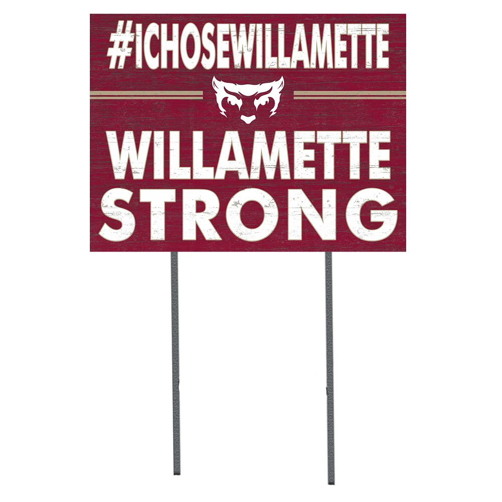 Willamette Bearcats 18'' x 24'' I Chose Lawn Sign