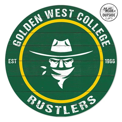 Golden West College 20'' x 20'' Indoor/Outdoor Circle Sign