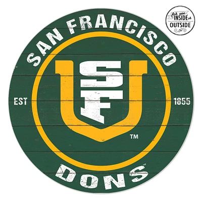 San Francisco Dons 20'' x 20'' Indoor/Outdoor Circle Sign