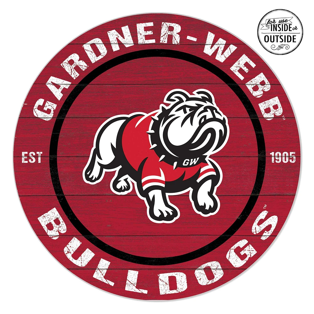 Gardner-Webb Bulldogs 20'' x 20'' Indoor/Outdoor Circle Sign