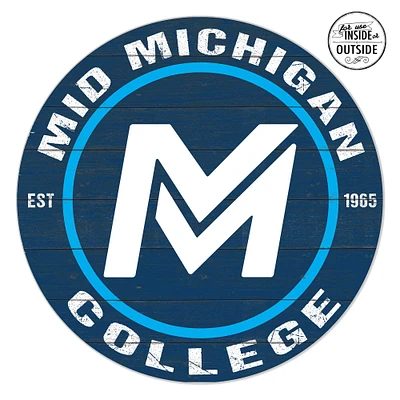 Mid Michigan College 20'' x 20'' Indoor/Outdoor Circle Sign