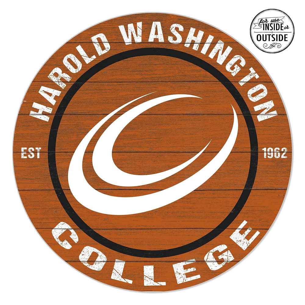 Harold Washington College Phoenix 20'' x 20'' Indoor/Outdoor Circle Sign