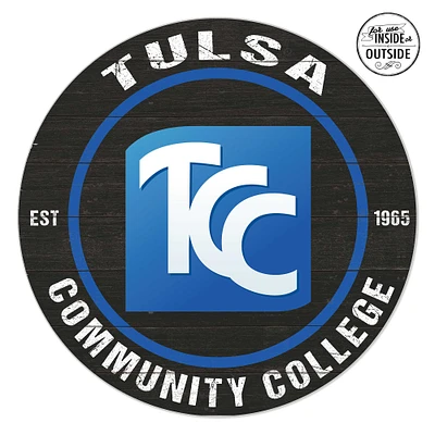 Tulsa Community College 20'' x 20'' Indoor/Outdoor Circle Sign