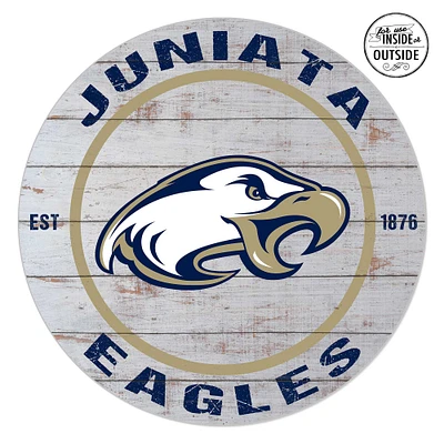 Juniata Eagles 20'' x 20'' Indoor/Outdoor Weathered Circle Sign