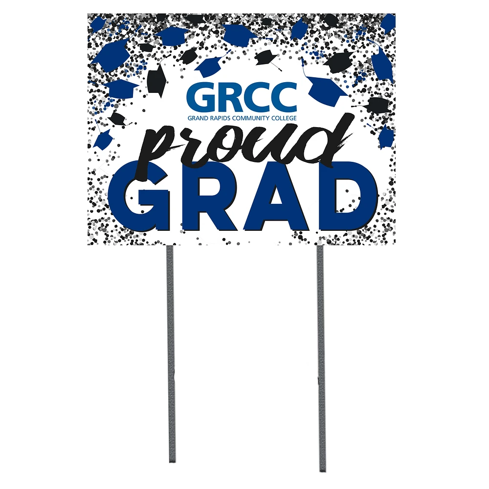 Grand Rapids Raiders 18'' x 24'' Grad Yard Sign