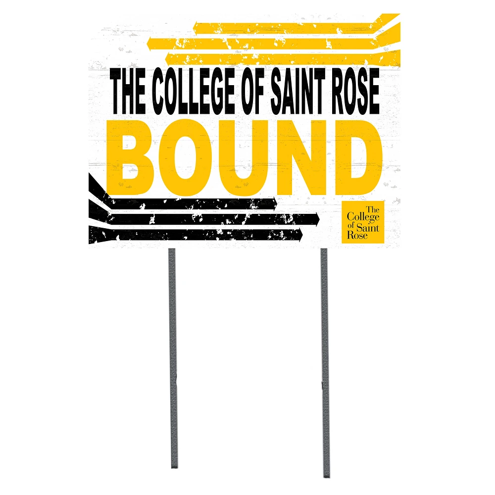Saint Rose Golden Knights 18'' x 24'' Bound Yard Sign