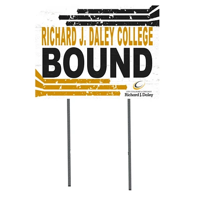 Richard J Daley College Bulldogs 18'' x 24'' Bound Yard Sign