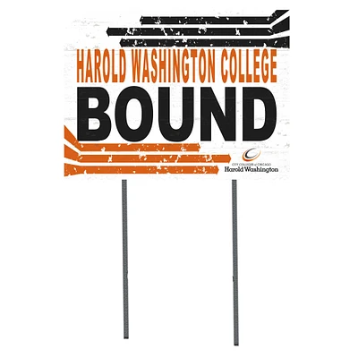Harold Washington College Phoenix 18'' x 24'' Bound Yard Sign
