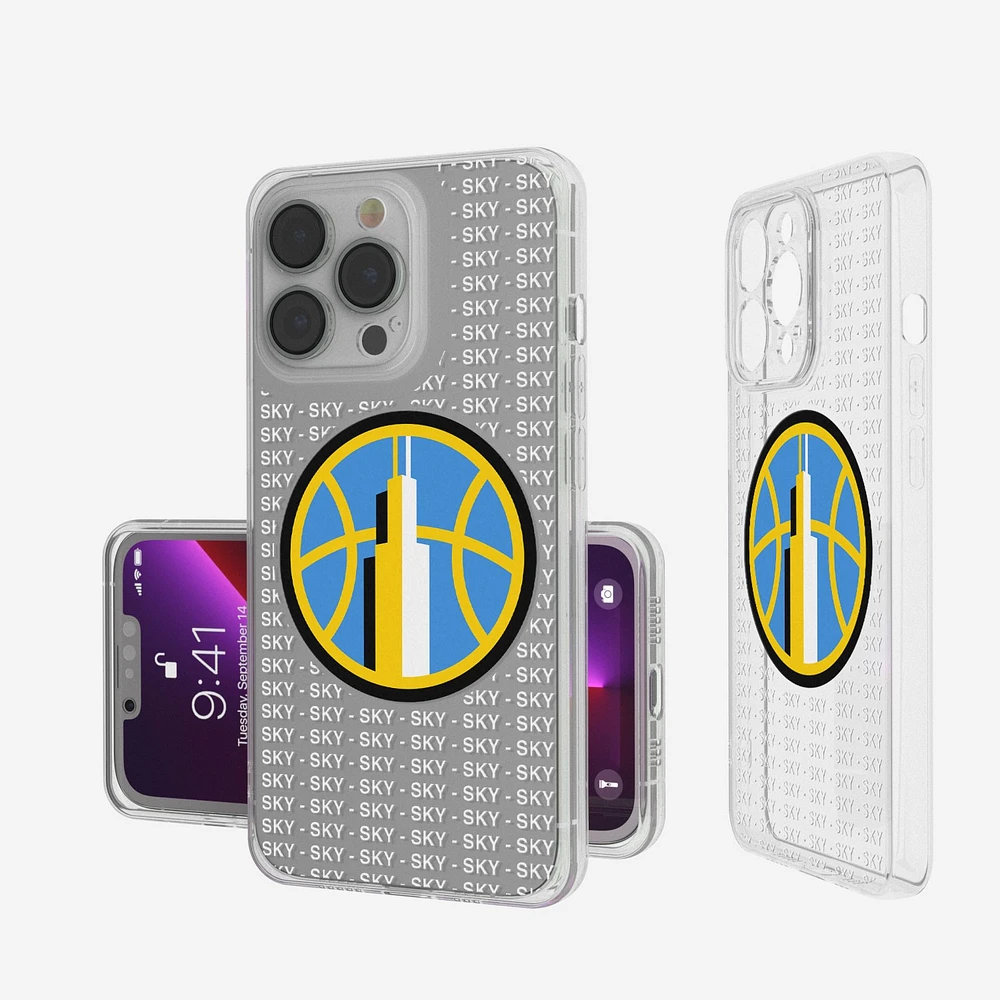 Chicago Sky iPhone Clear Text Backdrop Design Case