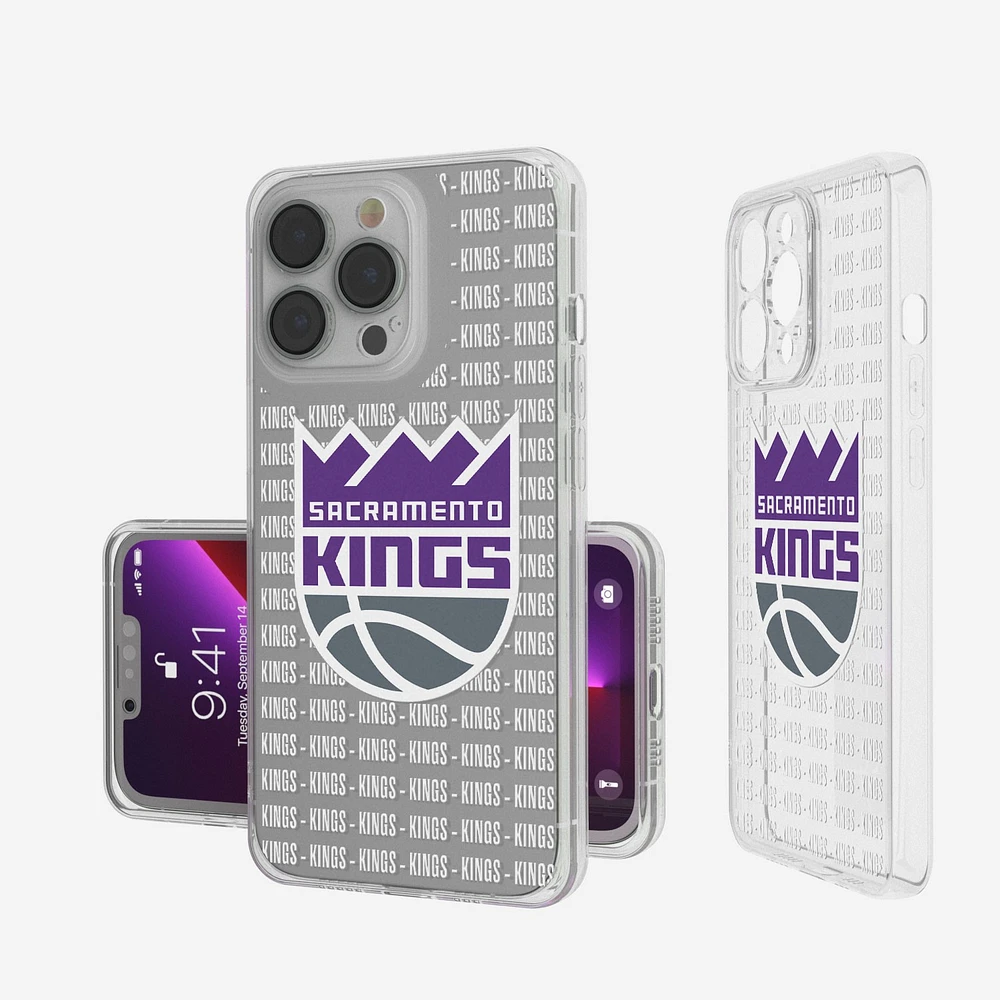 Sacramento Kings iPhone Clear Text Backdrop Design Case