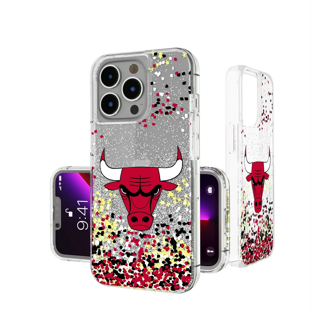 Chicago Bulls iPhone Glitter Case with Confetti Design