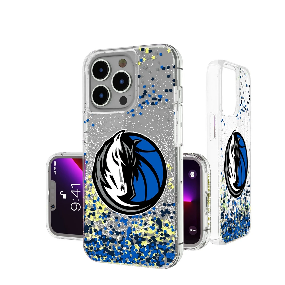 Dallas Mavericks iPhone Glitter Case with Confetti Design