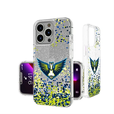 Dallas Wings iPhone Glitter Case with Confetti Design