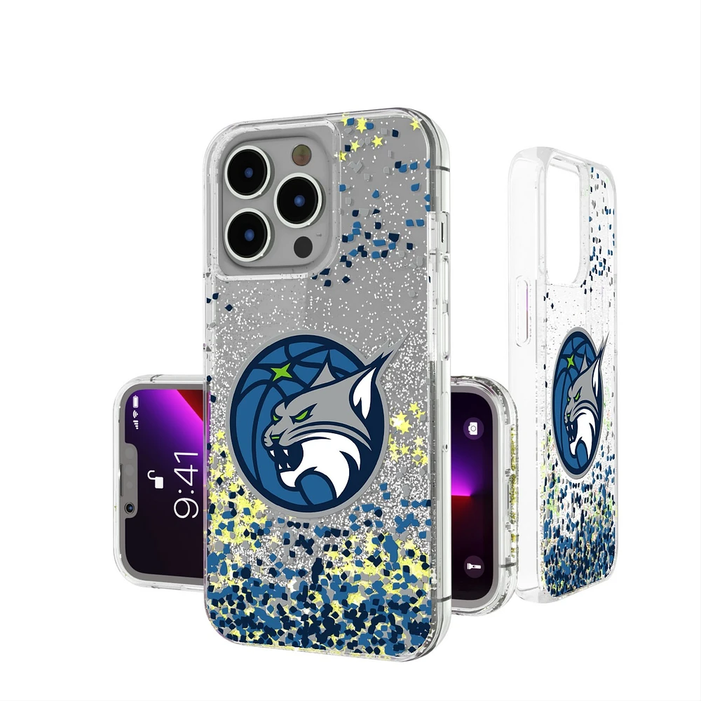Minnesota Lynx iPhone Glitter Case with Confetti Design