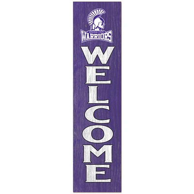 Winona State Warriors 12" x 48" Outdoor Leaner Welcome Sign