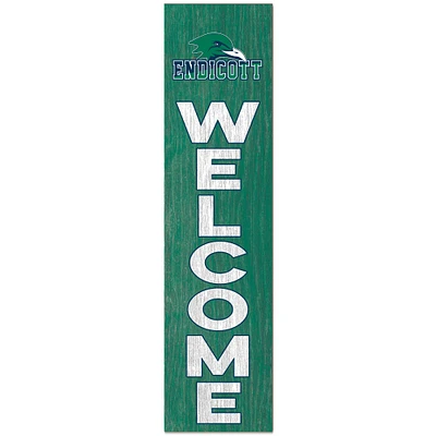 Endicott College 12" x 48" Outdoor Leaner Welcome Sign