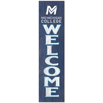Mid Michigan College 12" x 48" Outdoor Leaner Welcome Sign