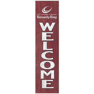 Kennedy-King College Statesmen 12" x 48" Outdoor Leaner Welcome Sign