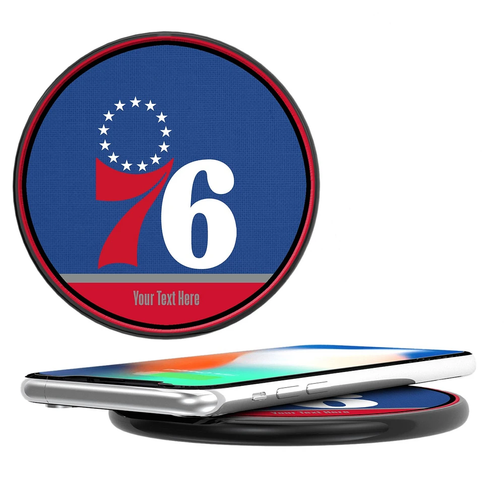 Philadelphia 76ers Personalized 10-Watt Wireless Phone Charger