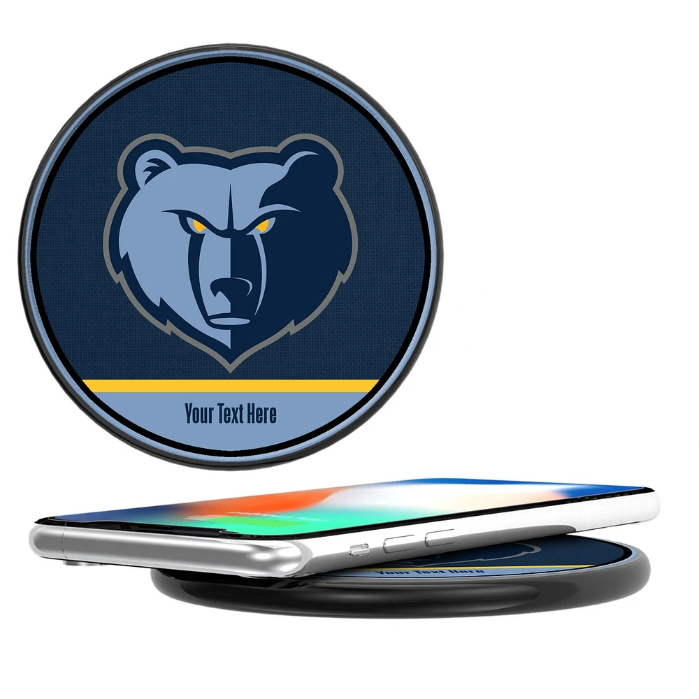 Memphis Grizzlies Personalized 10-Watt Wireless Phone Charger