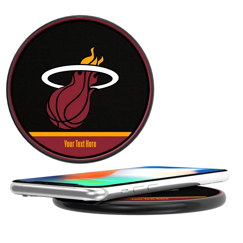 Miami Heat Personalized 10-Watt Wireless Phone Charger