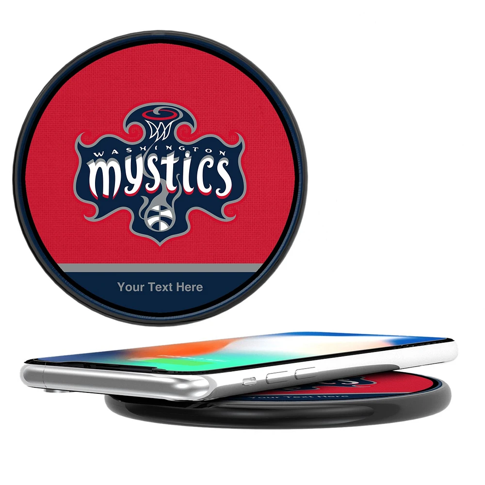 Washington Mystics Personalized 10-Watt Wireless Phone Charger