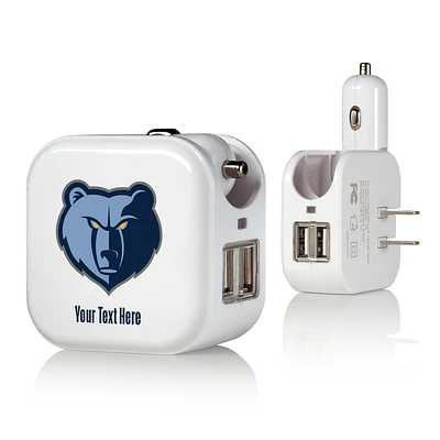 Memphis Grizzlies Personalized 2-In-1 USB Charger