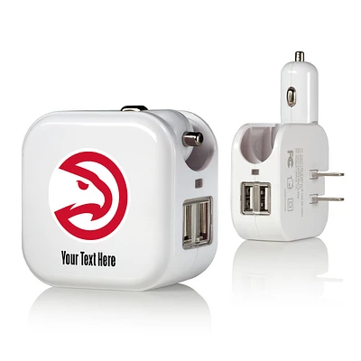 Atlanta Hawks Personalized 2-In-1 USB Charger