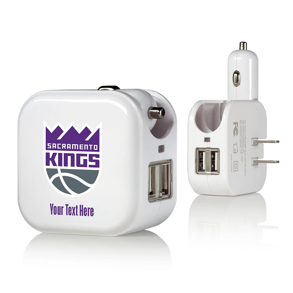 Sacramento Kings Personalized 2-In-1 USB Charger