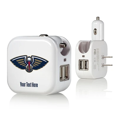 New Orleans Pelicans Personalized 2-In-1 USB Charger