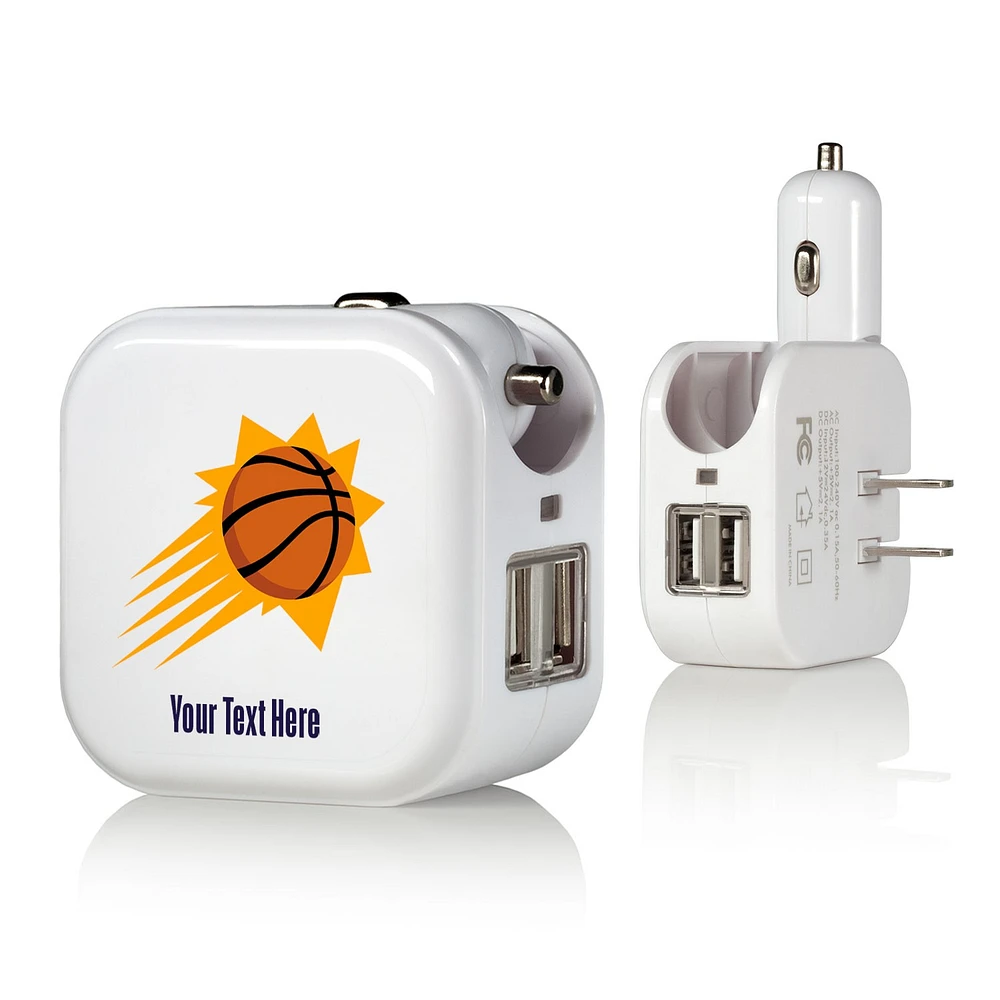 Phoenix Suns Personalized 2-In-1 USB Charger