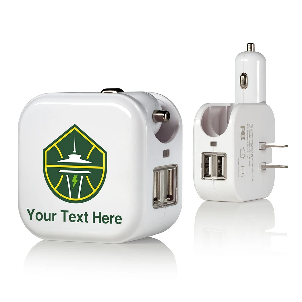 Seattle Storm Personalized 2-In-1 USB Charger