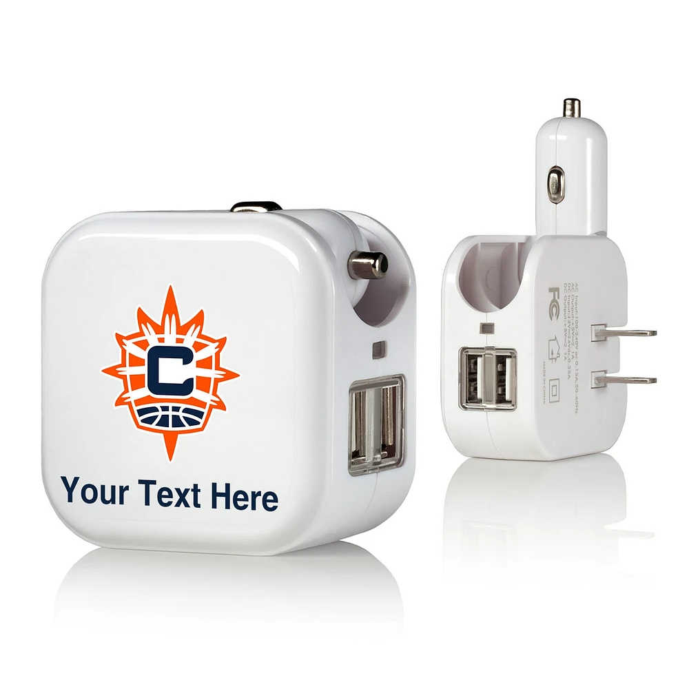 Connecticut Sun Personalized 2-In-1 USB Charger