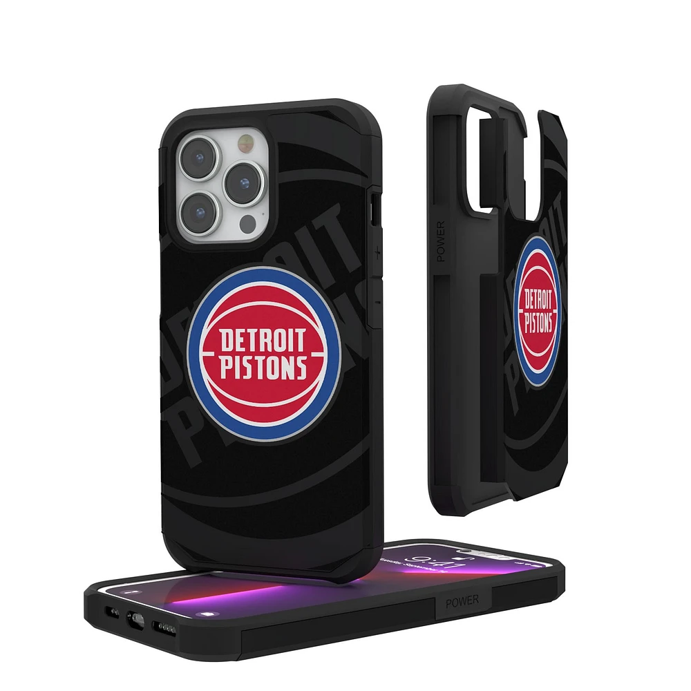 Detroit Pistons Monocolor Design iPhone Rugged Case