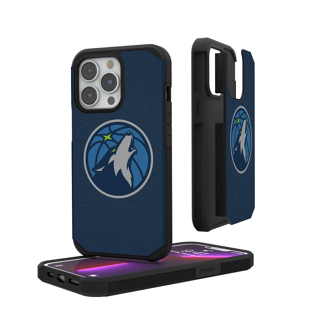 Minnesota Timberwolves Solid Design iPhone Rugged Case