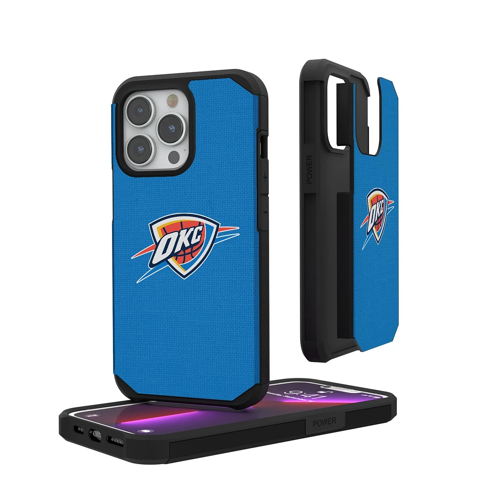 Oklahoma City Thunder Solid Design iPhone Rugged Case