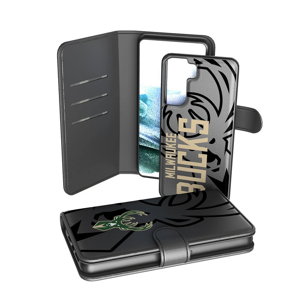 Milwaukee Bucks Samsung Galaxy Monocolor Wallet Case