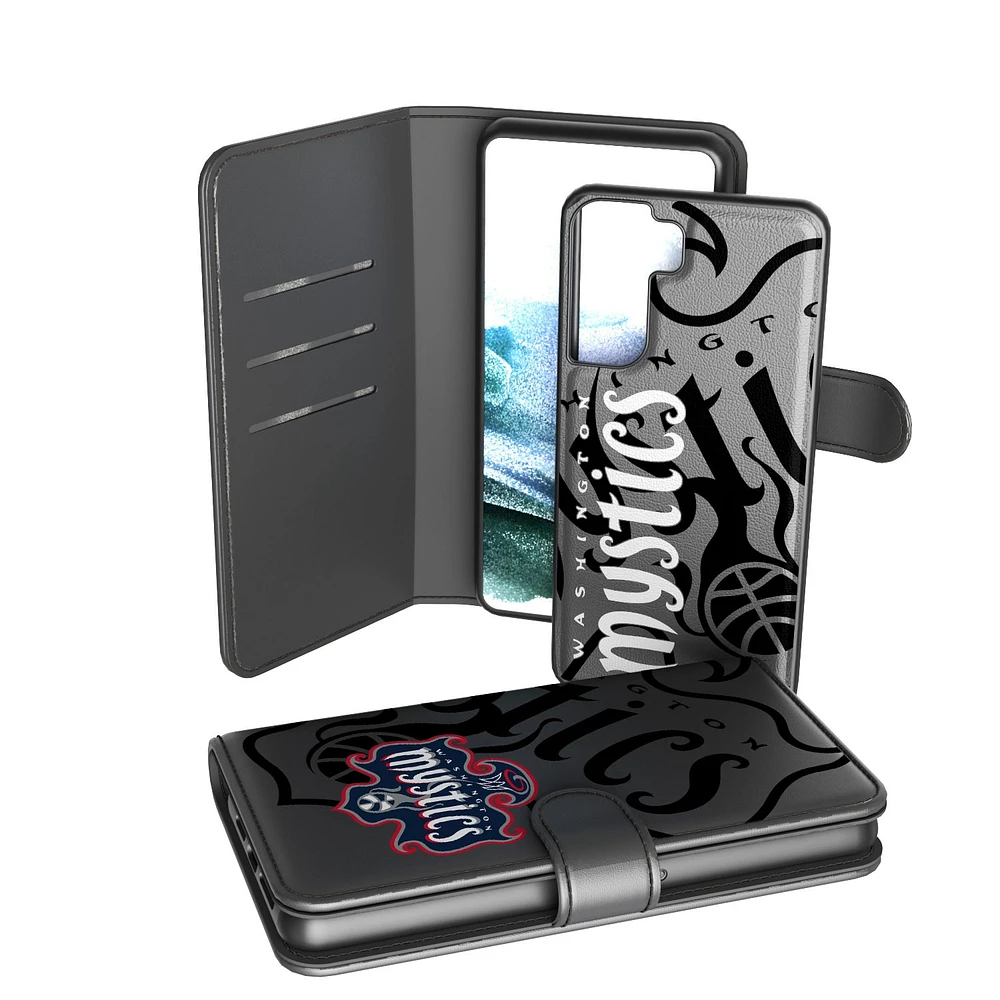 Washington Mystics Samsung Galaxy Monocolor Wallet Case