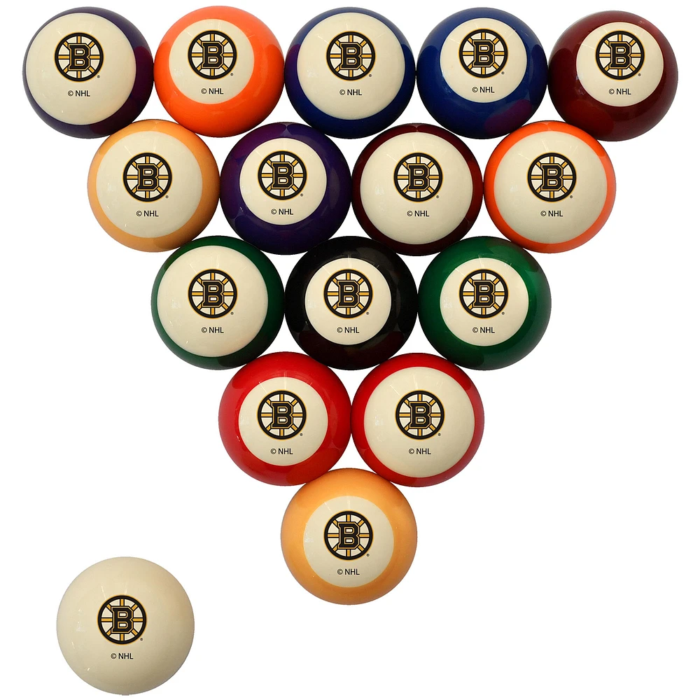 Imperial Cream Boston Bruins Retro Billiard Ball Set