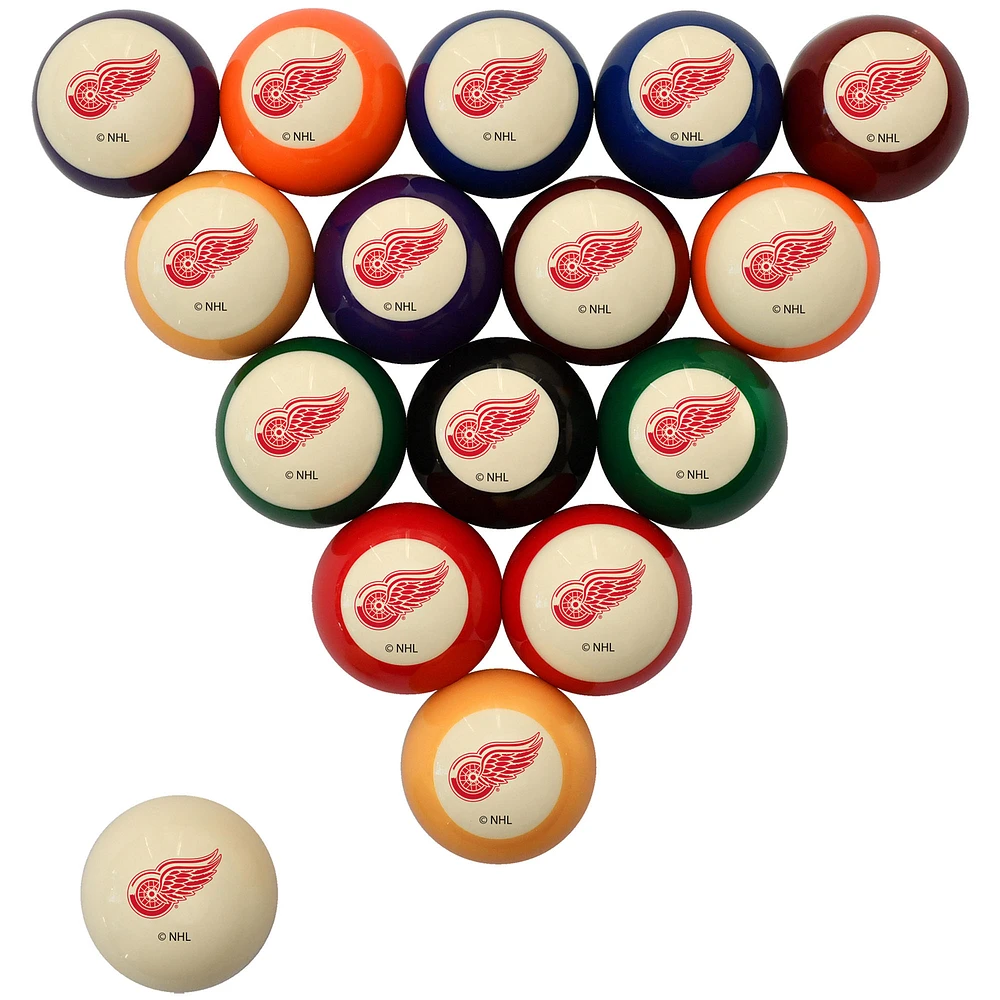 Imperial Cream Detroit Red Wings Retro Billiard Ball Set
